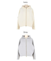 彈性太空棉拉鍊連帽外套