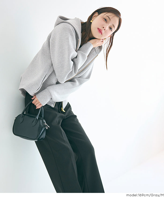 彈性太空棉拉鍊連帽外套