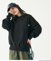 【重磅棉】磨毛胸前口袋長袖衛衣