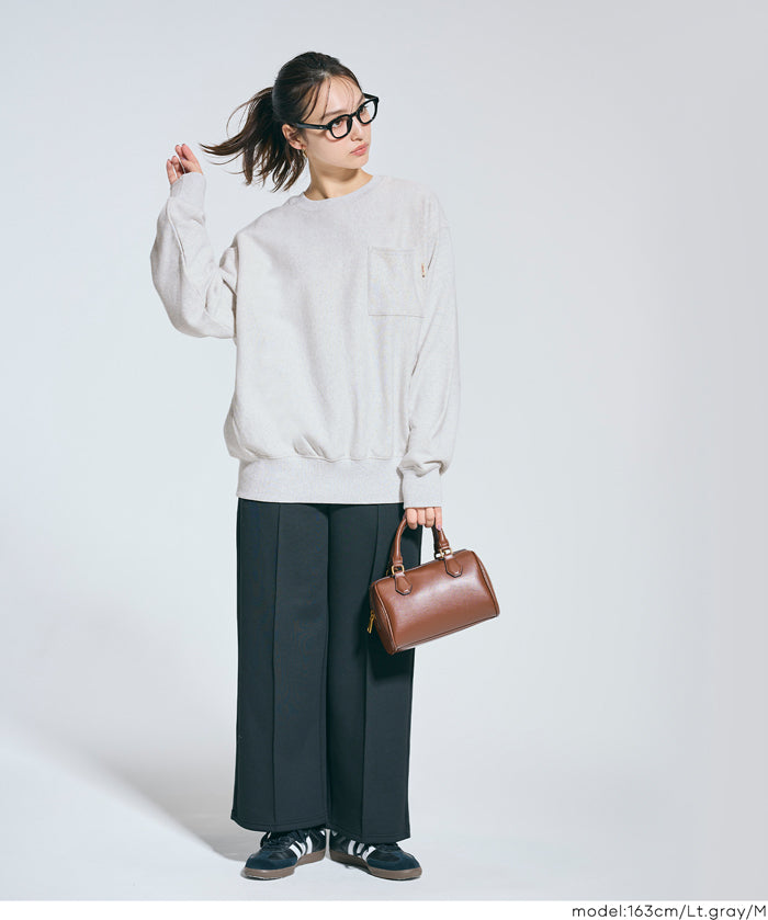 【重磅棉】磨毛胸前口袋長袖衛衣