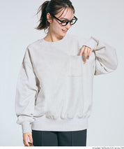 【重磅棉】磨毛胸前口袋長袖衛衣