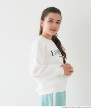 童裝插肩袖磨毛英字LOGO長袖衛衣 親子裝