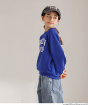 童裝插肩袖磨毛英字LOGO長袖衛衣 親子裝