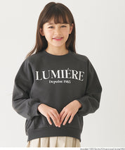 童裝插肩袖磨毛英字LOGO長袖衛衣 親子裝