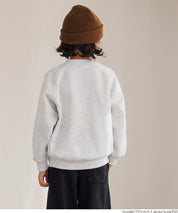 童裝插肩袖磨毛英字LOGO長袖衛衣 親子裝