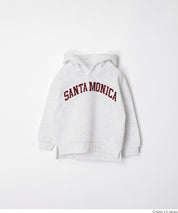 童裝刺繡LOGO長袖連帽上衣 親子裝