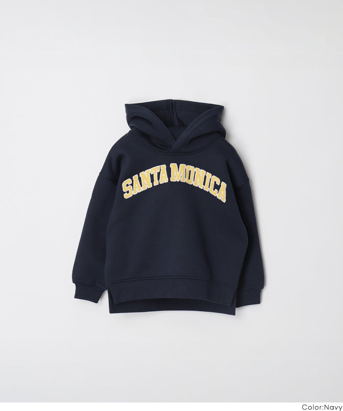 童裝刺繡LOGO長袖連帽上衣 親子裝