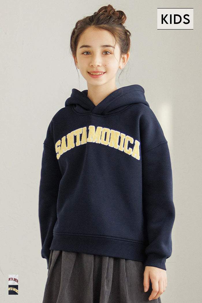 童裝刺繡LOGO長袖連帽上衣 親子裝