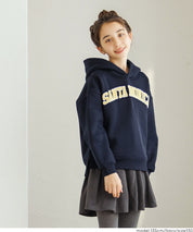 童裝刺繡LOGO長袖連帽上衣 親子裝