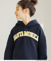 童裝刺繡LOGO長袖連帽上衣 親子裝