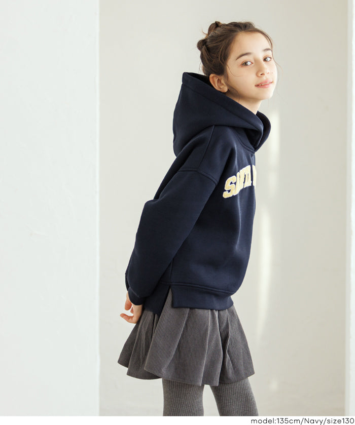 童裝刺繡LOGO長袖連帽上衣 親子裝