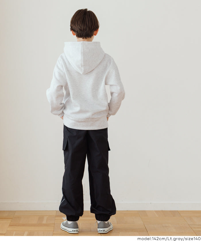 童裝刺繡LOGO長袖連帽上衣 親子裝