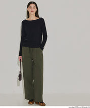 插肩袖船領長袖上衣