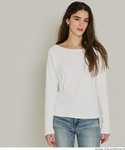 插肩袖船領長袖上衣