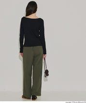 插肩袖船領長袖上衣