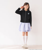 童裝愛心LOGO拉鍊螺紋長袖上衣