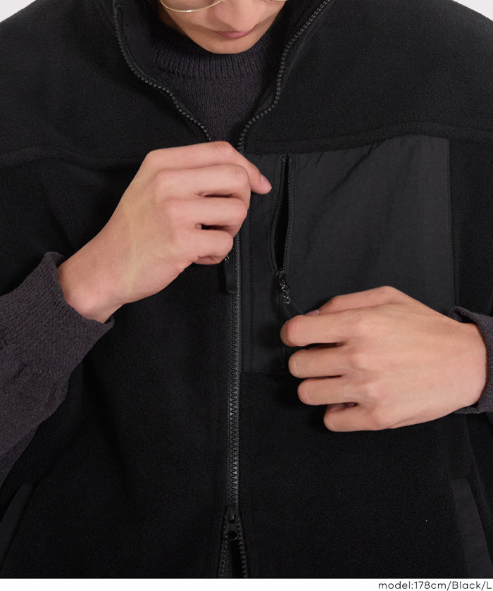 男裝雙面搖粒絨立領背心 男女通用