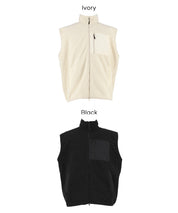 男裝雙面搖粒絨立領背心 男女通用