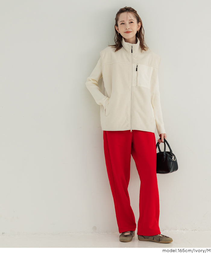 男裝雙面搖粒絨立領背心 男女通用