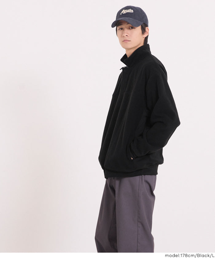 男裝雙面半拉鍊搖粒絨衛衣 男女通用