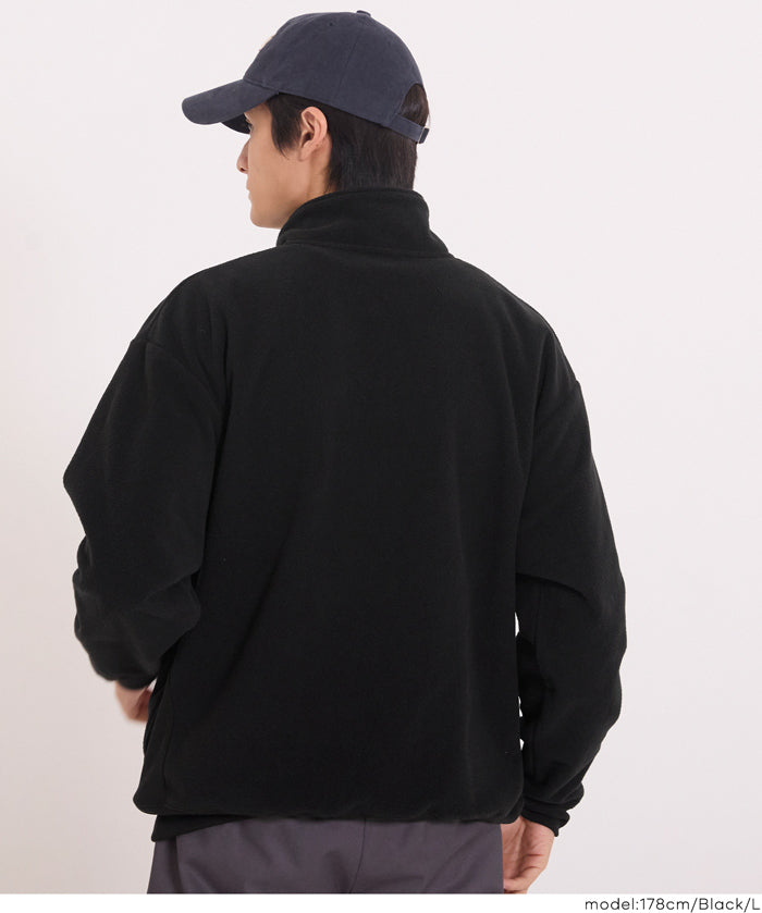 男裝雙面半拉鍊搖粒絨衛衣 男女通用