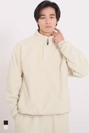 男裝雙面半拉鍊搖粒絨衛衣 男女通用