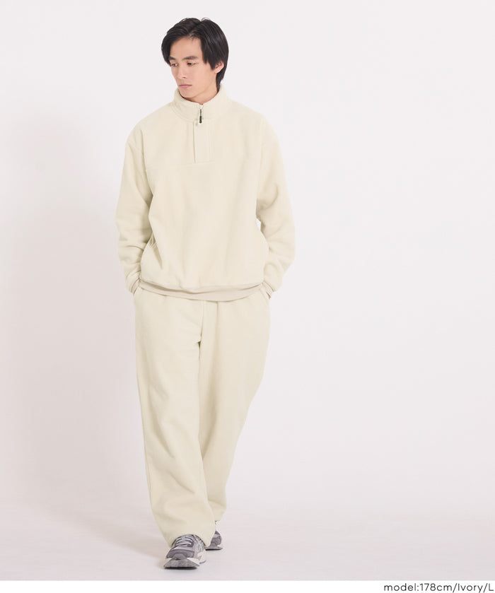 男裝雙面半拉鍊搖粒絨衛衣 男女通用