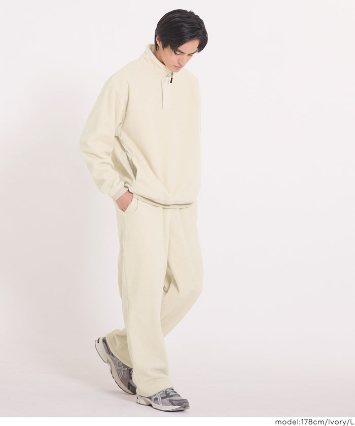 男裝雙面半拉鍊搖粒絨衛衣 男女通用