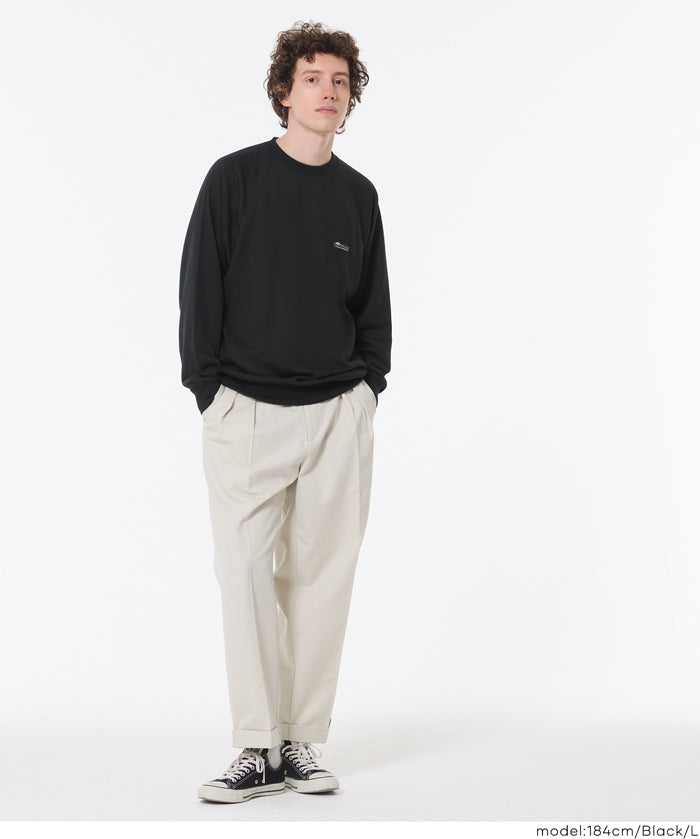 男裝胸口logo插肩長袖衛衣 男女通用