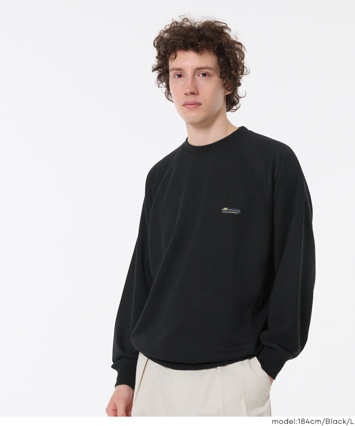 男裝胸口logo插肩長袖衛衣 男女通用