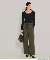 磨毛假兩件設計層次螺紋上衣