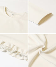 日系抽褶裝飾A字上衣