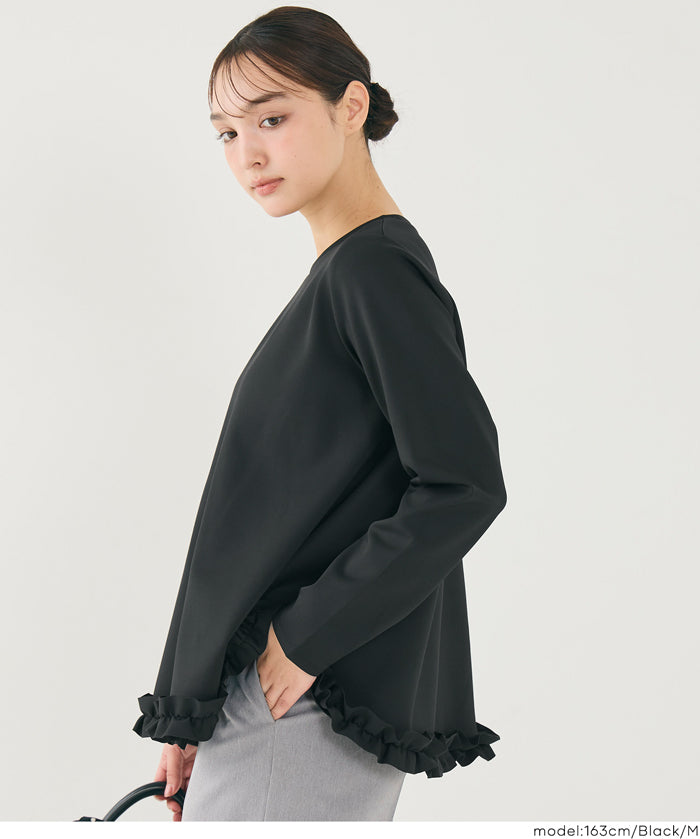 日系抽褶裝飾A字上衣