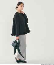 日系抽褶裝飾A字上衣