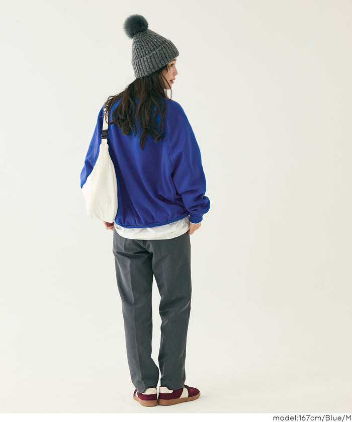 插肩袖磨毛英字LOGO長袖衛衣 親子裝