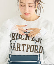 雙層蕾絲袖子造型長袖上衣