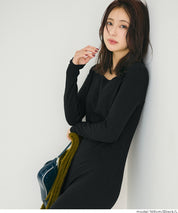 【Daily Warm】2Way磨毛螺紋貼身連身裙