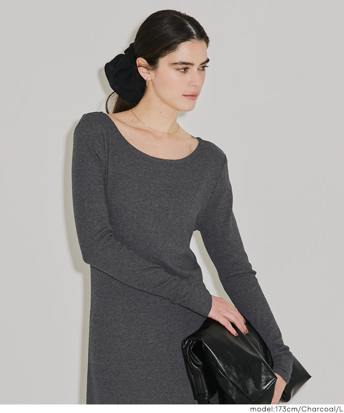 【Daily Warm】2Way磨毛螺紋貼身連身裙