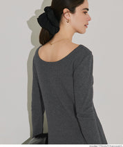 【Daily Warm】2Way磨毛螺紋貼身連身裙