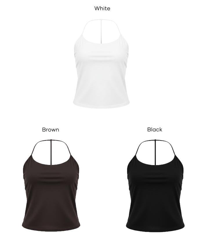 【OUT BRA】小性感T字造型帶罩背心