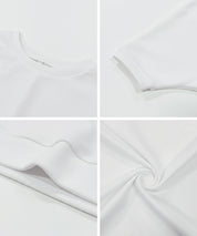 【柔軟太空棉】五分飛鼠袖休閒上衣