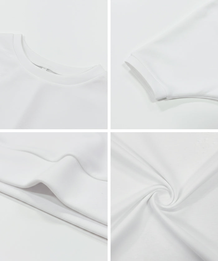 【柔軟太空棉】五分飛鼠袖休閒上衣