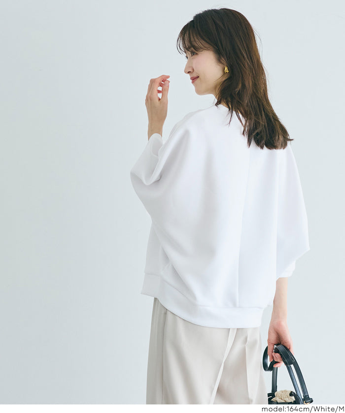 【柔軟太空棉】五分飛鼠袖休閒上衣