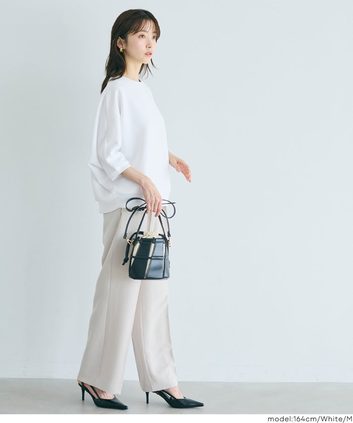 【柔軟太空棉】五分飛鼠袖休閒上衣