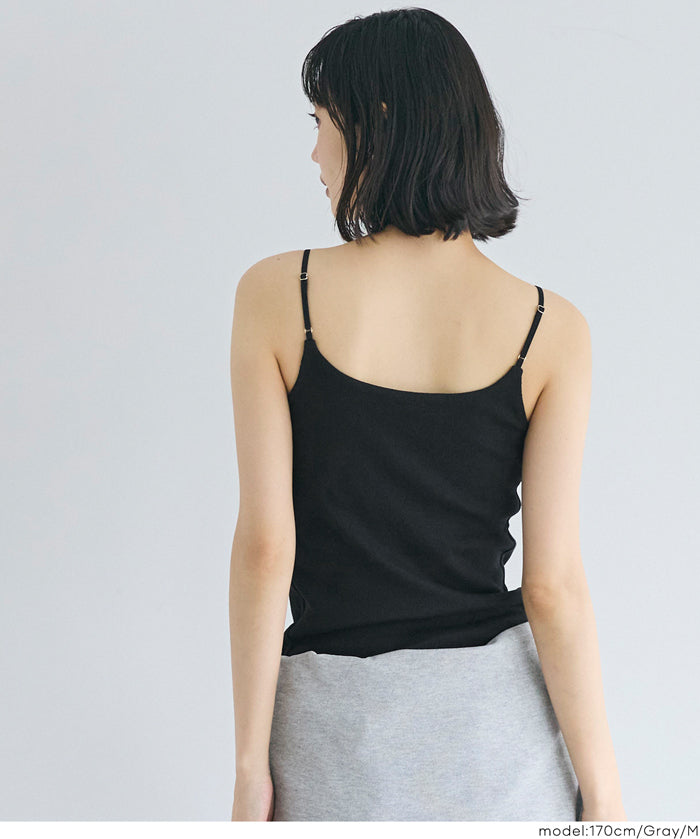 【OUT BRA】細肩帶U領帶罩背心