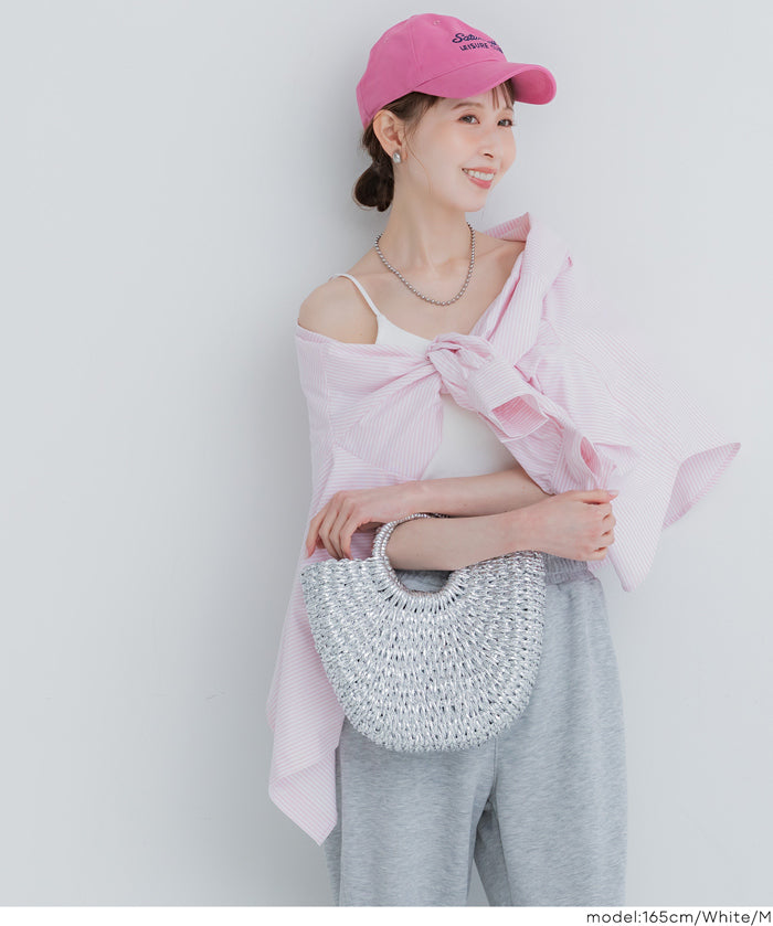 【OUT BRA】細肩帶U領帶罩背心