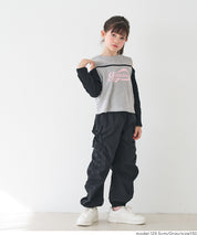 童裝運動風露肩長袖上衣