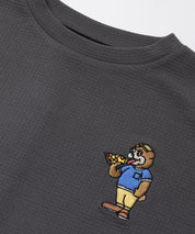 【壓紋機能】童裝刺繡LOGO長袖上衣