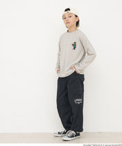 【壓紋機能】童裝刺繡LOGO長袖上衣