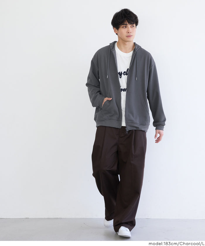 男裝【壓紋機能】休閒連帽外套